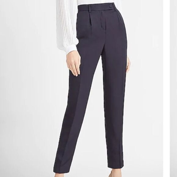 ✨ Express High Waisted Tab Button Ankle Pant✨ - Picture 4 of 11